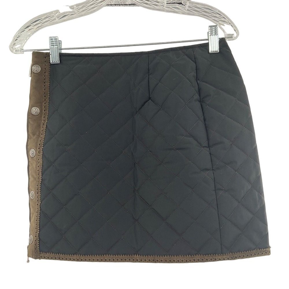 M. Miller Lila Insulated Quilted Skirt Alpine Black‎ Microtech XS Zip Leather